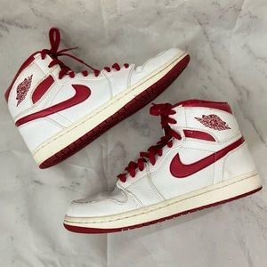 Red and White High Nike Air Jordan